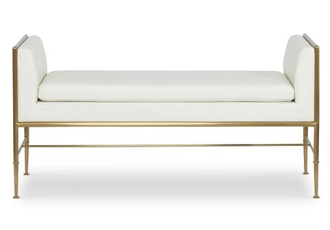 Revelation By Uttermost R23873 Fretwork Bench - Hickory Park Furniture in Uttermost - 23843 - Bench - Swale - Brushed Brass